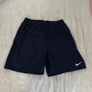 Nike men’s navy khaki material shorts, size M, never worn